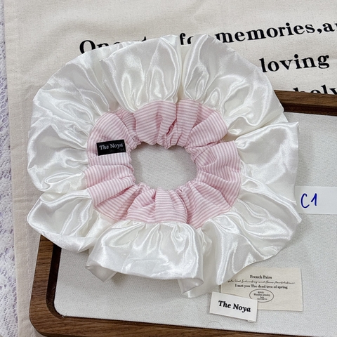 [Mã C] Dây buộc tóc phối ren thủ công hoạ tiết phong cách Hàn Quốc by The Noya