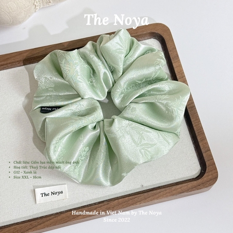 [Có SIZE LỚN] Cột tóc Gấm Lụa Thuỷ Trúc siêu mềm mướt óng ánh may thủ công The Noya G12, G13, G14
