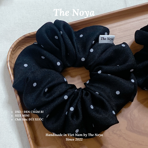 Scrunchies/Dây buộc tóc/Đồ cột tóc The Noya bồng bềnh siêu to chất đũi xước DX1, DX2, DX3, DX4, DX5, DX6