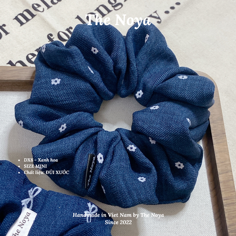 Scrunchies/Dây buộc tóc/Đồ cột tóc The Noya bồng bềnh siêu to chất đũi xước DX8, DX9, DX10