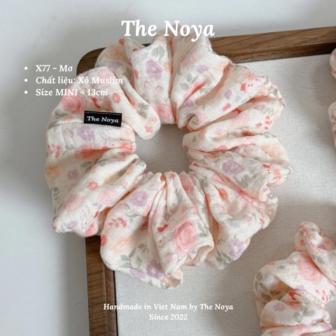 Mơ Scrunchies chất Xô Muslin handmade by The Noya X77