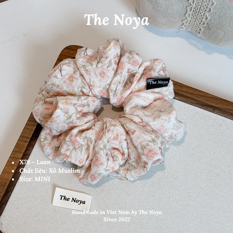 Scrunchies handmade siêu phồng chất liệu Xô Muslim by The Noya Loan X78