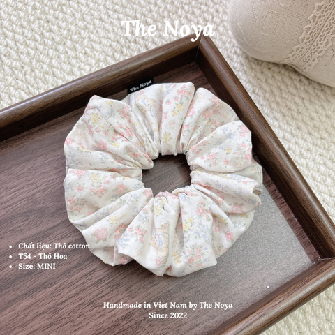Scrunchies handmade nhiều kiểu hoạ tiết Thỏ Hoa mềm mại by The Noya T54