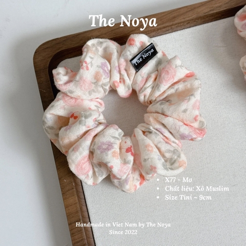 Mơ Scrunchies chất Xô Muslin handmade by The Noya X77