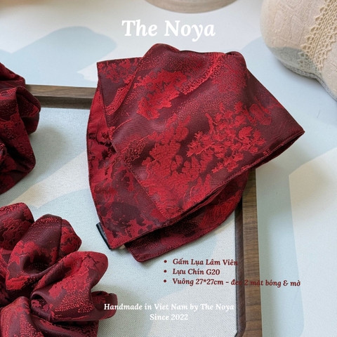 [BIGSIZE] Dây buộc tóc Gấm Lụa Lâm Viên siêu mềm mướt dày dặn bồng bềnh may thủ công The Noya G17,G18,G19,G20