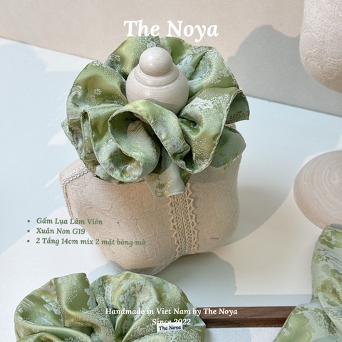 [BIGSIZE] Dây buộc tóc Gấm Lụa Lâm Viên siêu mềm mướt dày dặn bồng bềnh may thủ công The Noya G17,G18,G19,G20