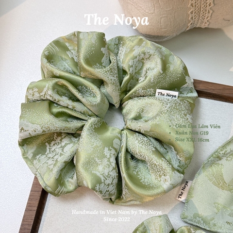 [BIGSIZE] Dây buộc tóc Gấm Lụa Lâm Viên siêu mềm mướt dày dặn bồng bềnh may thủ công The Noya G17,G18,G19,G20
