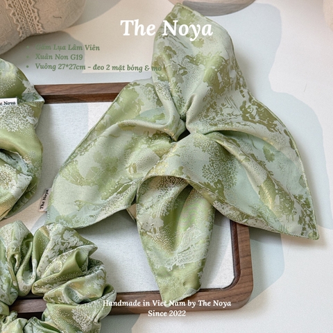 [BIGSIZE] Dây buộc tóc Gấm Lụa Lâm Viên siêu mềm mướt dày dặn bồng bềnh may thủ công The Noya G17,G18,G19,G20