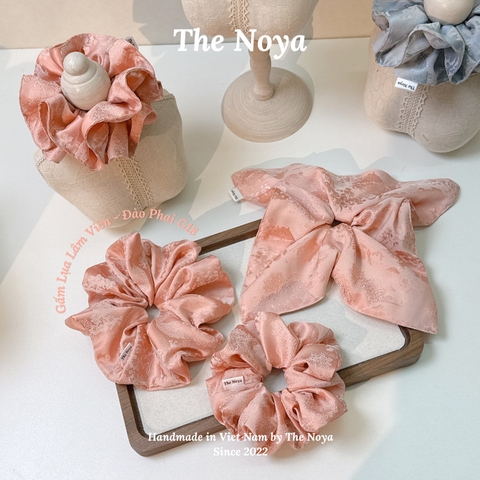 [BIGSIZE] Dây buộc tóc Gấm Lụa Lâm Viên siêu mềm mướt dày dặn bồng bềnh may thủ công The Noya G17,G18,G19,G20