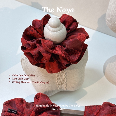 [BIGSIZE] Dây buộc tóc Gấm Lụa Lâm Viên siêu mềm mướt dày dặn bồng bềnh may thủ công The Noya G17,G18,G19,G20