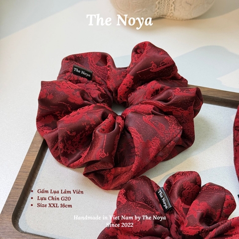 [BIGSIZE] Dây buộc tóc Gấm Lụa Lâm Viên siêu mềm mướt dày dặn bồng bềnh may thủ công The Noya G17,G18,G19,G20
