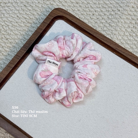 Hà Thu Scrunchie - Dây buộc tóc xô muslim 2 tầng phối viền handmade by The Noya X96