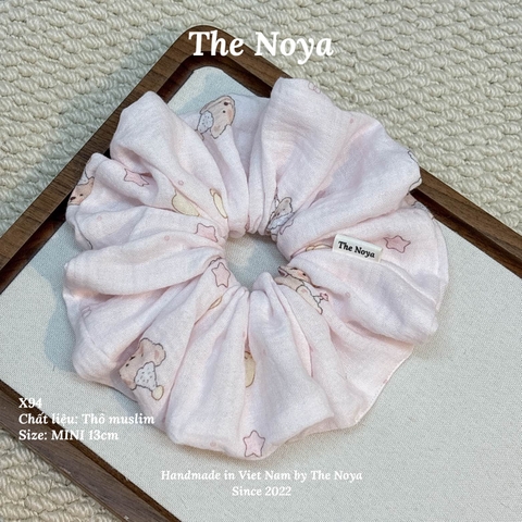 Hà Thu Scrunchie - Dây buộc tóc xô muslim 2 tầng phối viền handmade by The Noya X94