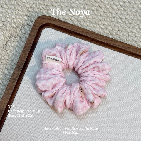 Hà Thu Scrunchie - Dây buộc tóc xô muslim 2 tầng phối viền handmade by The Noya X95