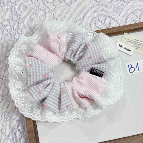 [Mã B] Dây buộc tóc phối ren thủ công The Noya