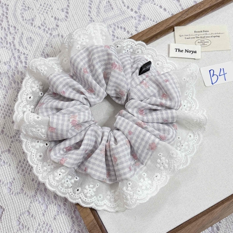 [Mã B] Dây buộc tóc phối ren thủ công The Noya