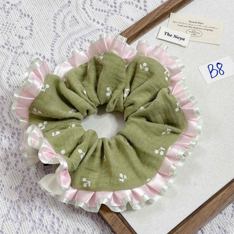 [Mã B] Dây buộc tóc phối ren thủ công The Noya