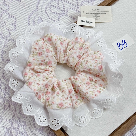 [Mã B] Dây buộc tóc phối ren thủ công The Noya