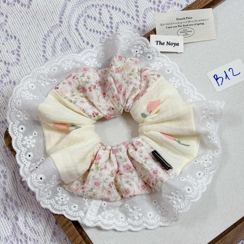 [Mã B] Dây buộc tóc phối ren thủ công The Noya