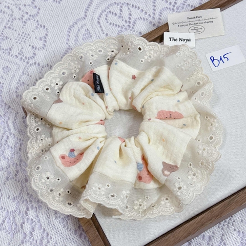 [Mã B] Dây buộc tóc phối ren thủ công The Noya