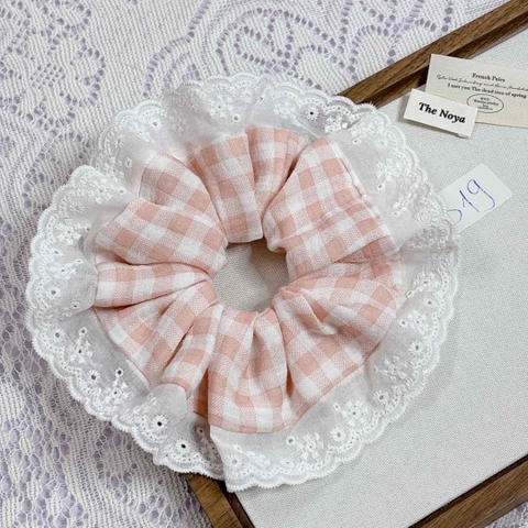 [Mã B] Dây buộc tóc phối ren thủ công The Noya