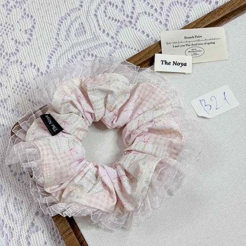 [Mã B] Dây buộc tóc phối ren thủ công The Noya