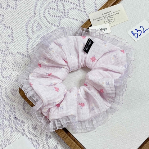 [Mã B] Dây buộc tóc phối ren thủ công The Noya