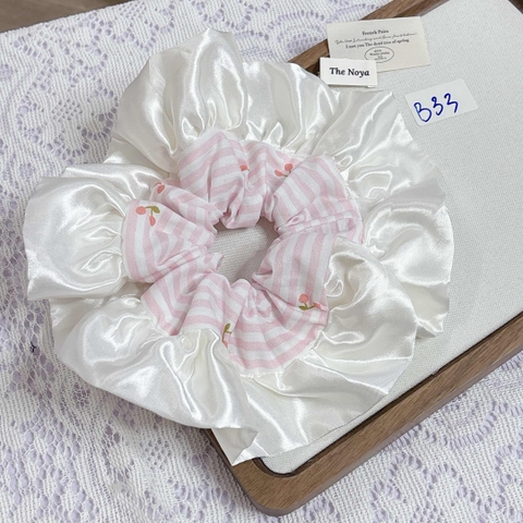 [Mã B] Dây buộc tóc phối ren thủ công The Noya