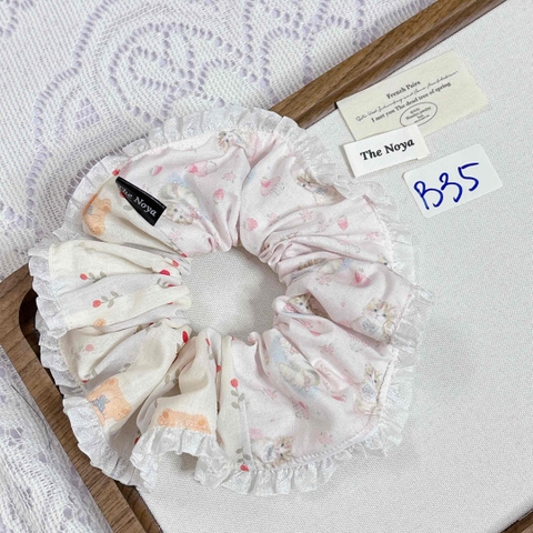 [Mã B] Dây buộc tóc phối ren thủ công The Noya