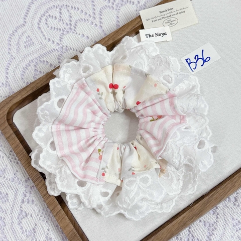 [Mã B] Dây buộc tóc phối ren thủ công The Noya