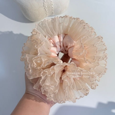 Scrunchie Cẩm Tú Cầu SIZE LỚN 18cm handmade by The Noya CTC21