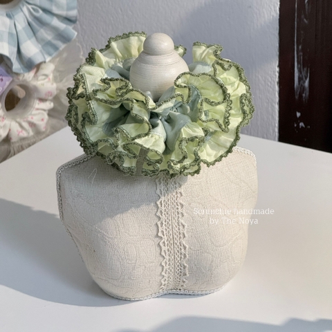 [LIMITED] Scrunchie Cẩm Tú Cầu VIỀN RODE 15cm handmade by The Noya CTC20