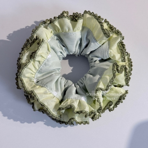 [LIMITED] Scrunchie Cẩm Tú Cầu VIỀN RODE 15cm handmade by The Noya CTC20