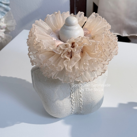 Scrunchie Cẩm Tú Cầu SIZE LỚN 18cm handmade by The Noya CTC21