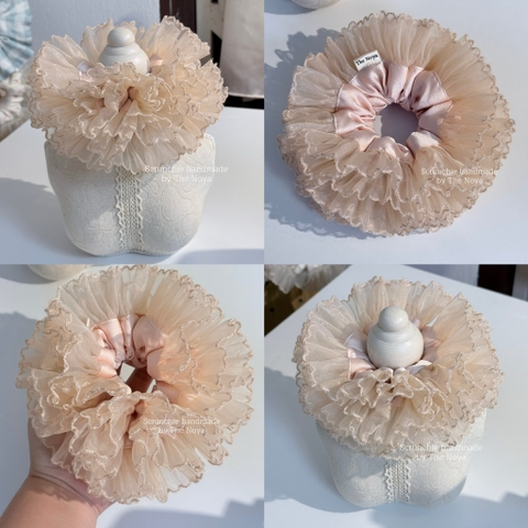 Scrunchie Cẩm Tú Cầu SIZE LỚN 18cm handmade by The Noya CTC21