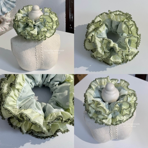 [LIMITED] Scrunchie Cẩm Tú Cầu VIỀN RODE 15cm handmade by The Noya CTC20