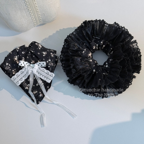 Scrunchie Cẩm Tú Cầu, cột tóc vuông handmade by The Noya CTC22