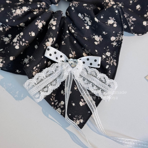Scrunchie Cẩm Tú Cầu, cột tóc vuông handmade by The Noya CTC22