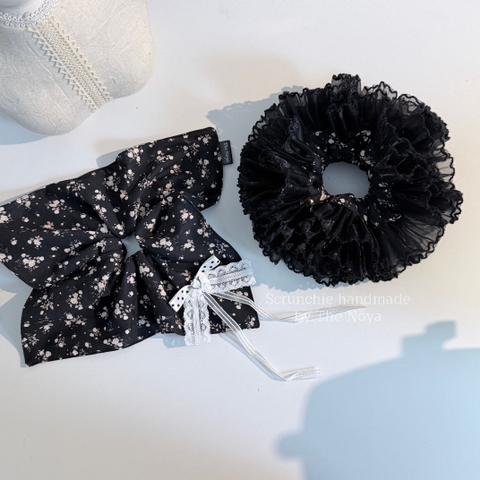 Scrunchie Cẩm Tú Cầu, cột tóc vuông handmade by The Noya CTC22
