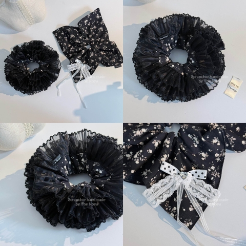 Scrunchie Cẩm Tú Cầu, cột tóc vuông handmade by The Noya CTC22
