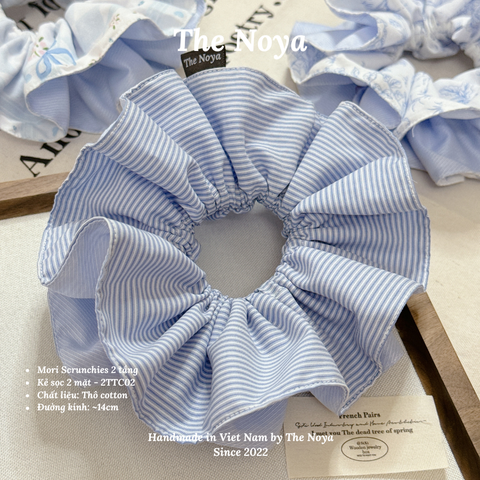 Mori Scrunchies - Dây buộc tóc 2 tầng handmade thủ công vintage The Noya