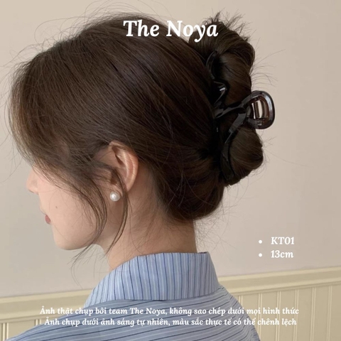Kẹp tóc đơn giản tạo sóng cho nữ The Noya, kẹp tóc cao cấp mới kẹp tóc lớn, kẹp tóc hình cá mập kẹp sau đầu KT01