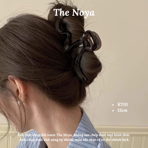 Kẹp tóc đơn giản tạo sóng cho nữ The Noya, kẹp tóc cao cấp mới kẹp tóc lớn, kẹp tóc hình cá mập kẹp sau đầu KT01