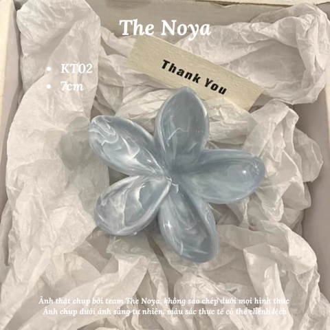 Kẹp tóc hoa sứ The Noya kiểu dáng màu hiện đại dễ thương, kẹp tóc nửa đầu KT02, KT03