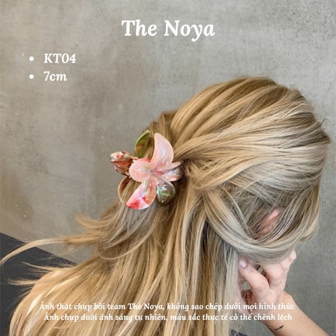 Kẹp tóc hoa sứ The Noya kiểu dáng màu hiện đại dễ thương, kẹp tóc nửa đầu KT04