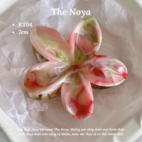 Kẹp tóc hoa sứ The Noya kiểu dáng màu hiện đại dễ thương, kẹp tóc nửa đầu KT04