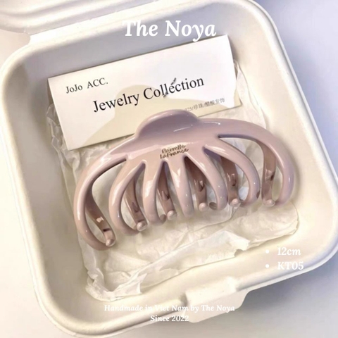 Kẹp chữ nhãn vàng The Noya cho tóc sau đầu của nữ, kẹp bí ngô kẹp tóc chất lượng cao KT05