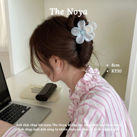 Kẹp tóc hoa sứ The Noya kiểu dáng màu hiện đại dễ thương, kẹp tóc nửa đầu KT10, KT11