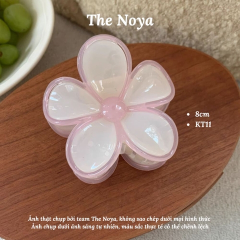 Kẹp tóc hoa sứ The Noya kiểu dáng màu hiện đại dễ thương, kẹp tóc nửa đầu KT02, KT03
