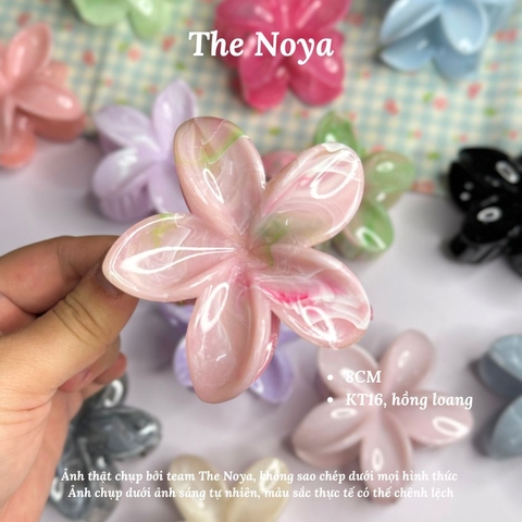 Kẹp tóc hoa sứ The Noya kiểu dáng màu hiện đại dễ thương, kẹp tóc nửa đầu KT02, KT03
